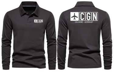 CGN AIRPORT LONG SLEEVE POLO